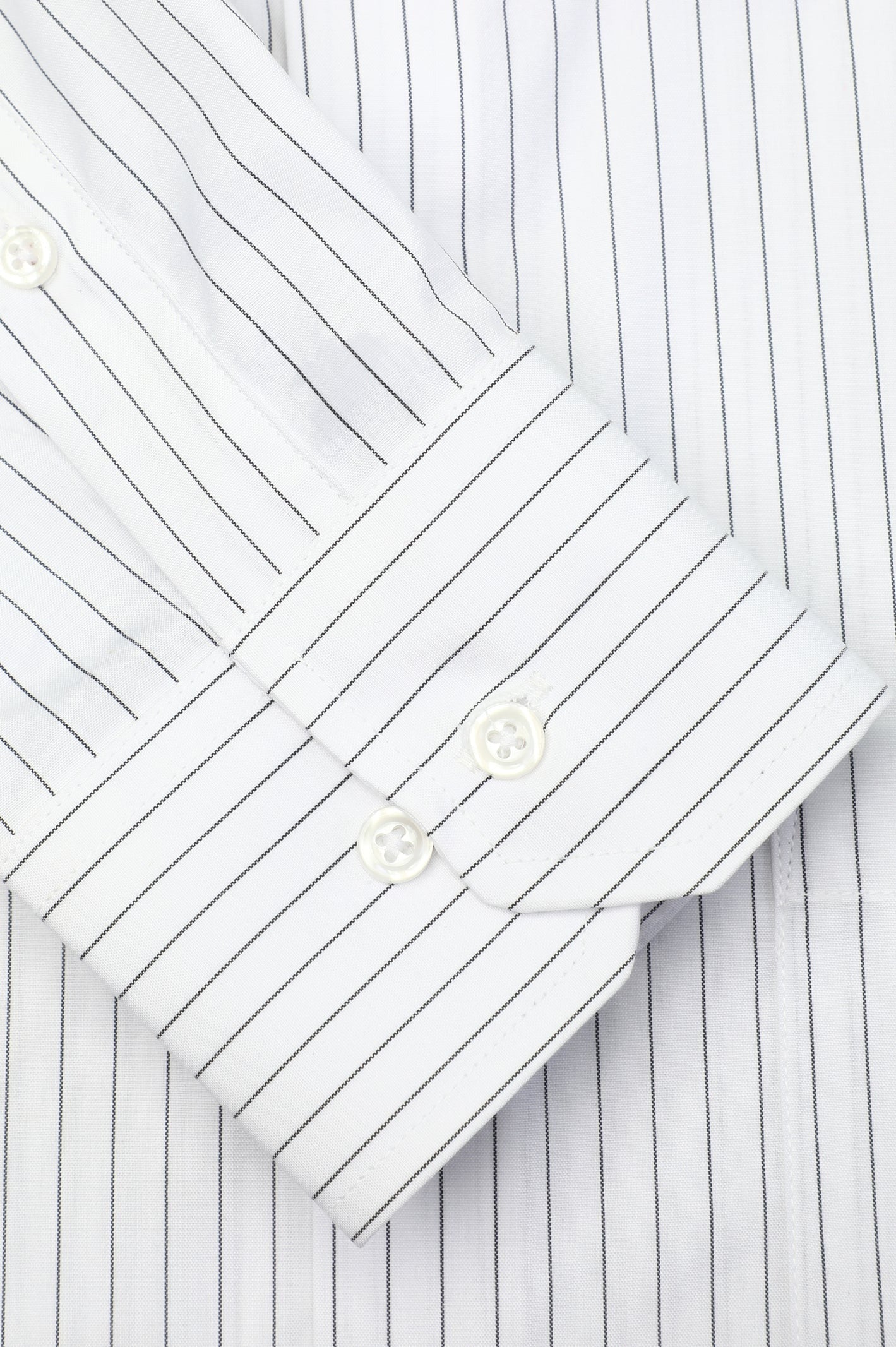Black & White Striped Mens Dress Shirt