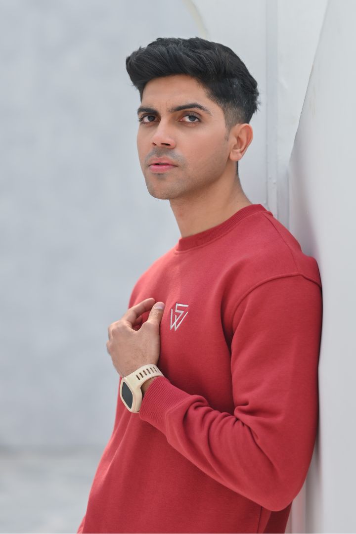 Men's Mahroon Sweat Shirt