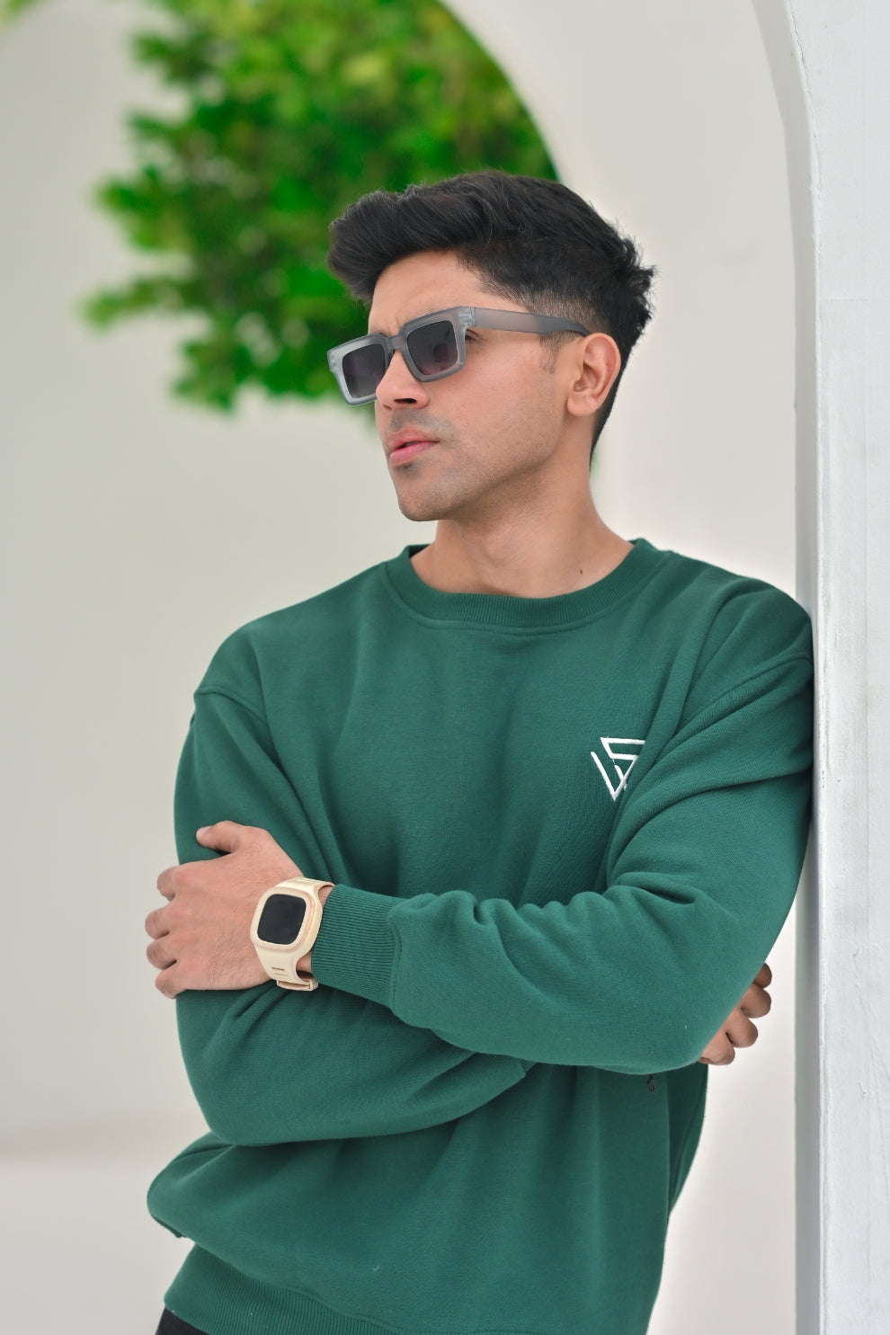 Men's Dark Green Sweat Shirt