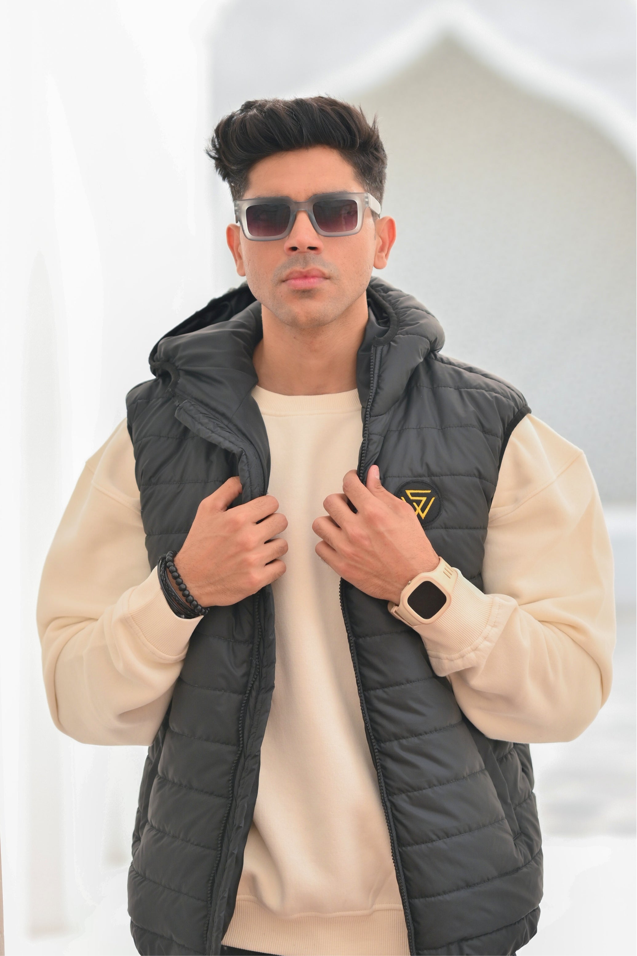Black Men's Puffer Jacket