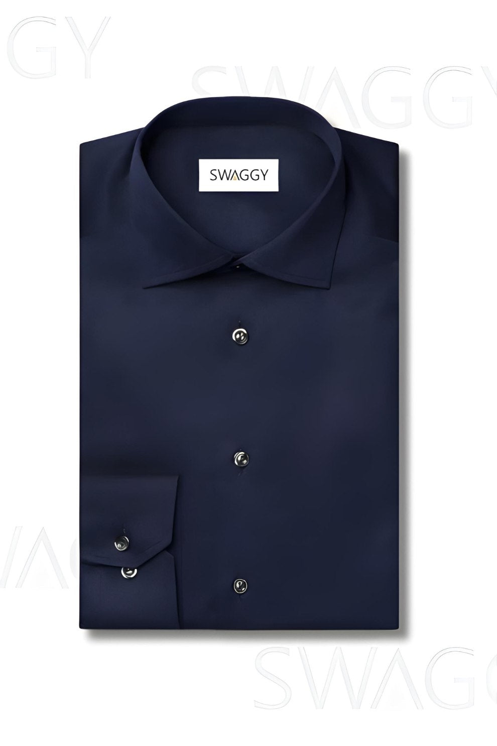 Royal indigo Plain Formal Shirt