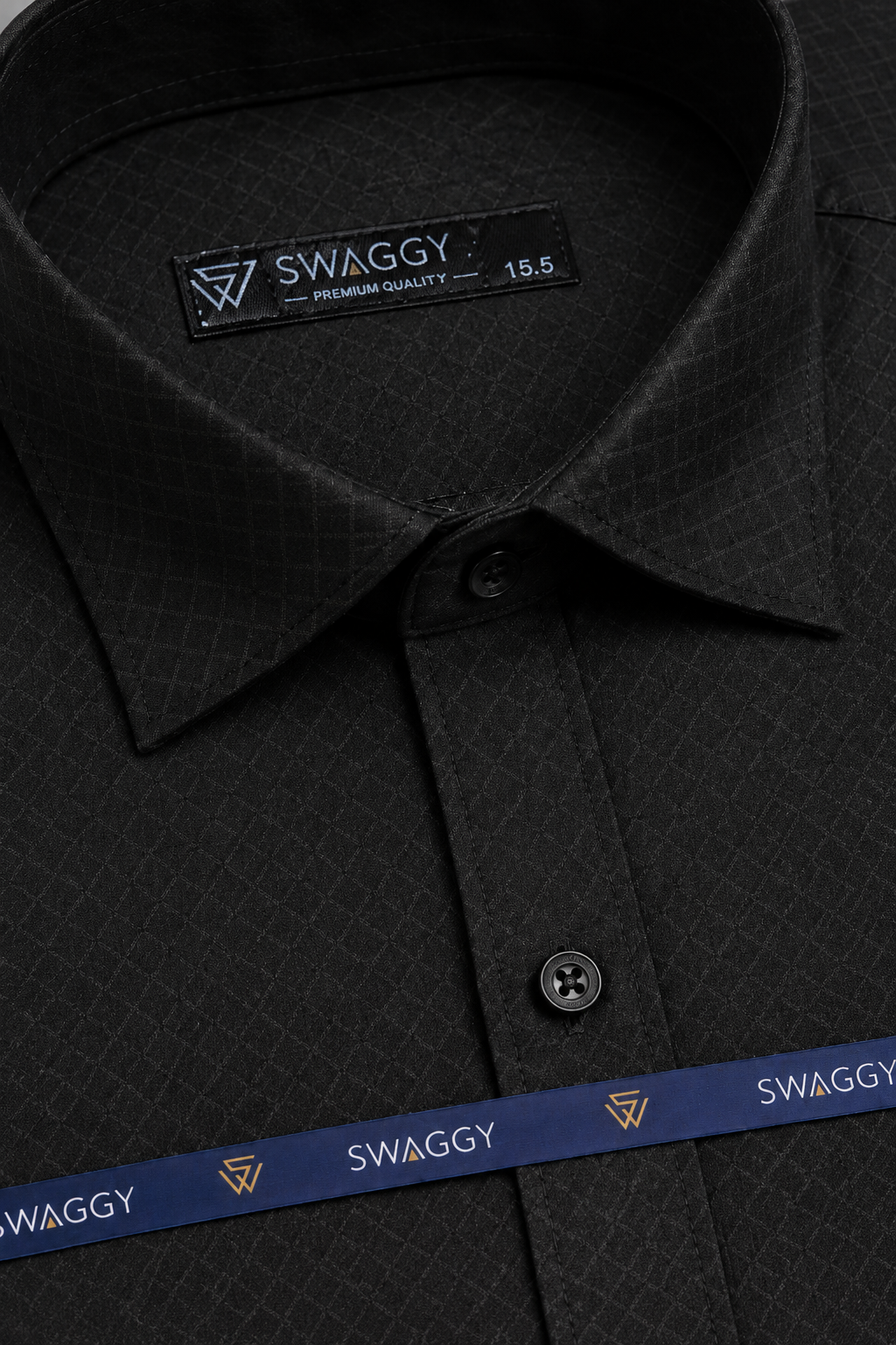 Charcoal Diamond Dress Shirt