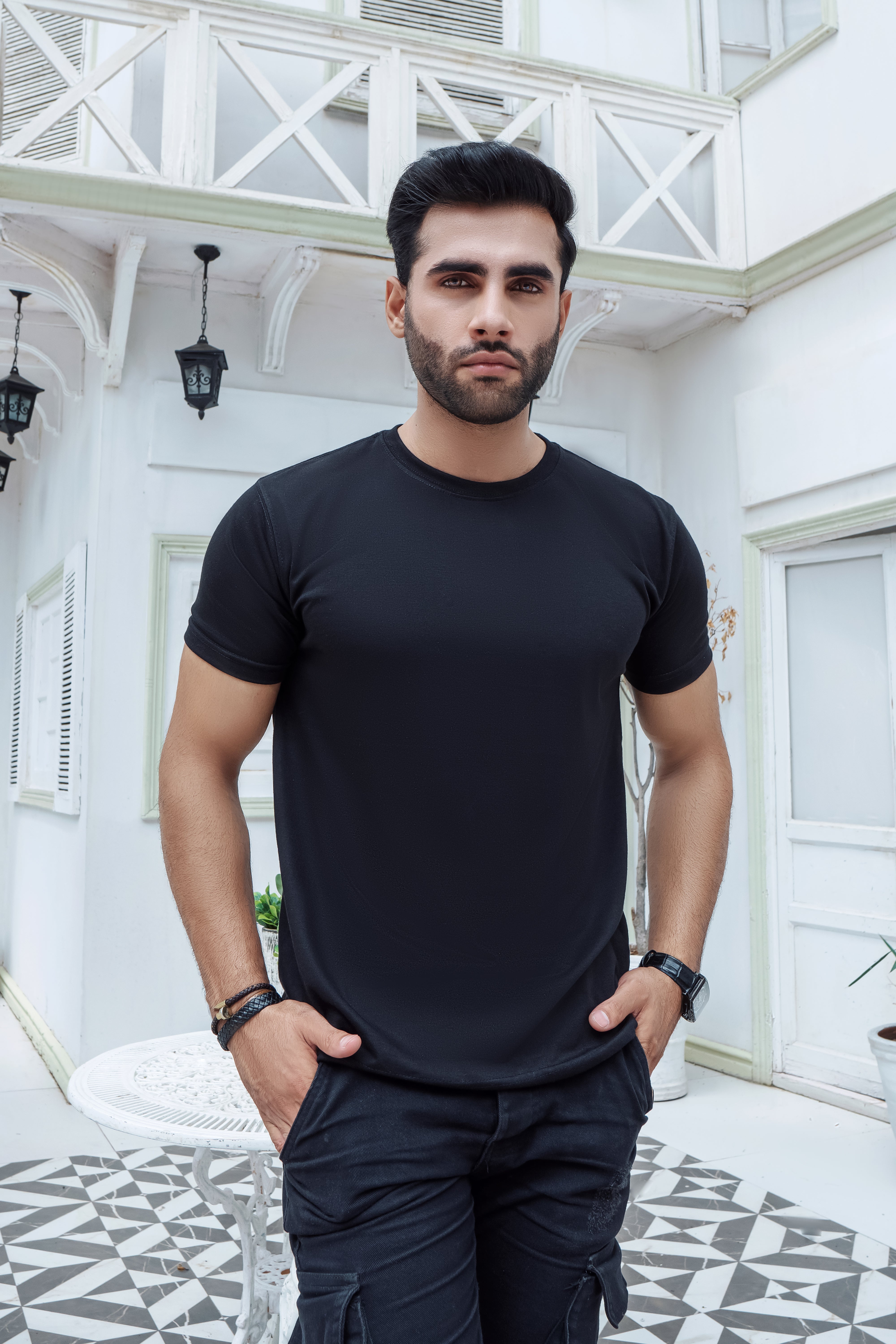 Jet Black Men's T,Shirt