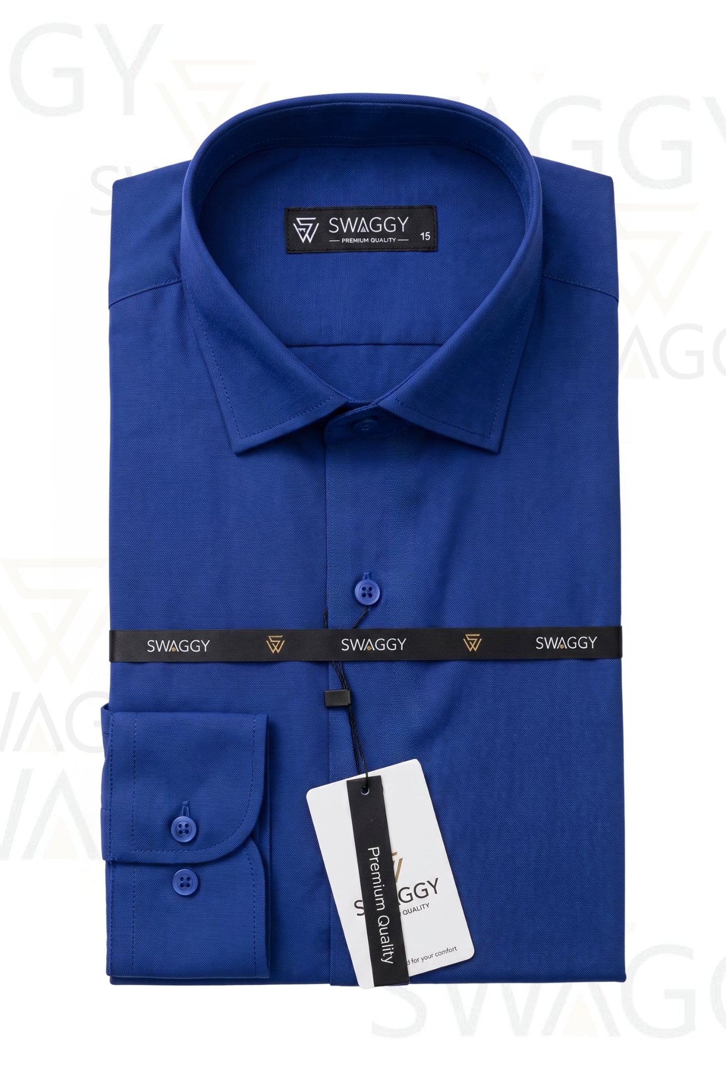 Gradient Dark Blue Dress Shirt
