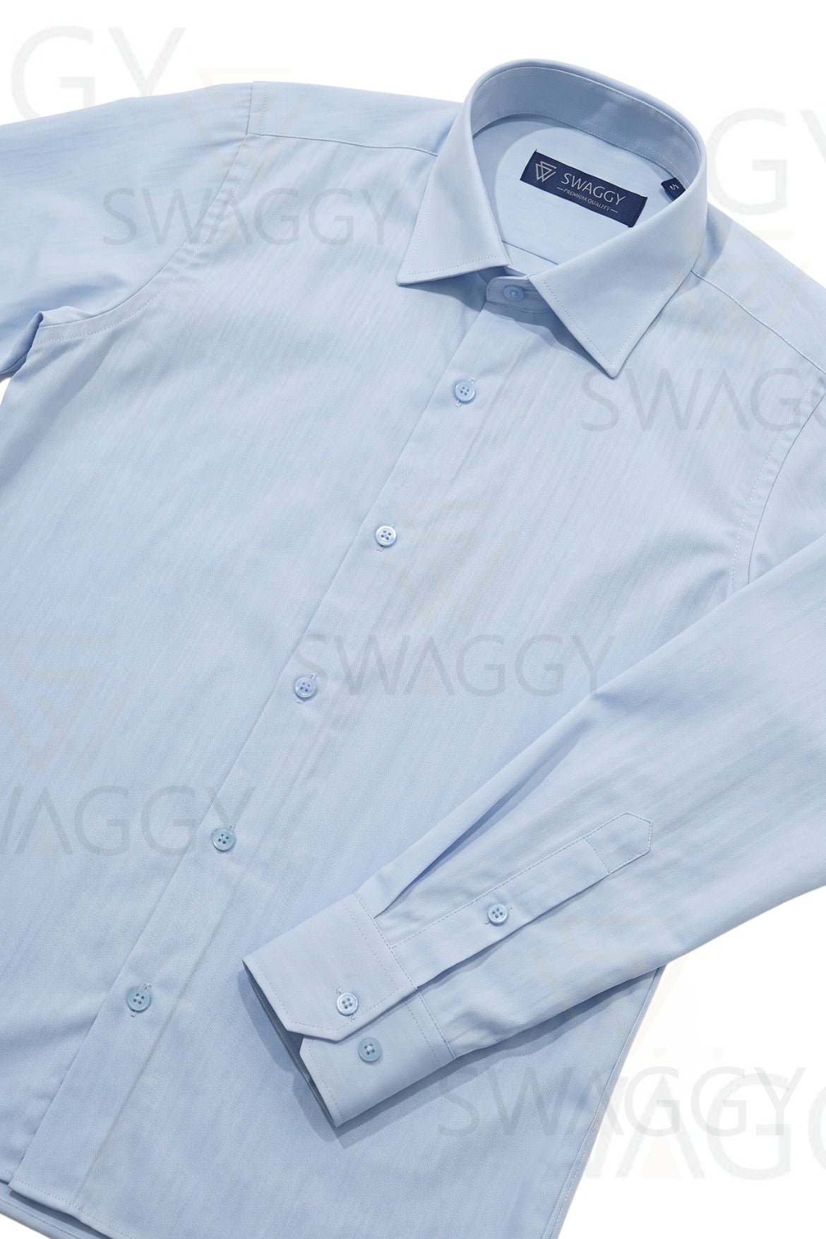 Sky Blue Striped Dress Shirt