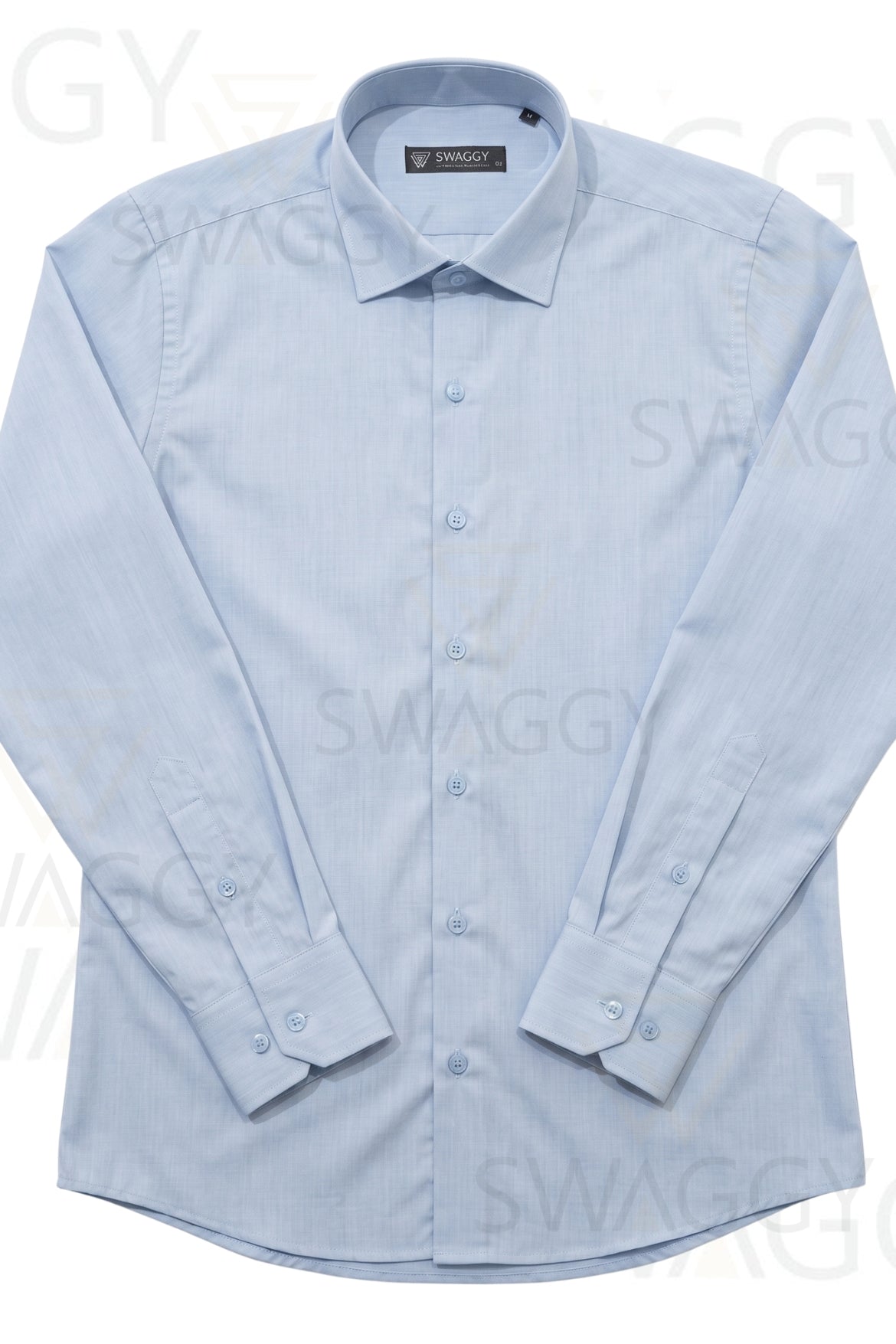 Sky Blue Striped Dress Shirt