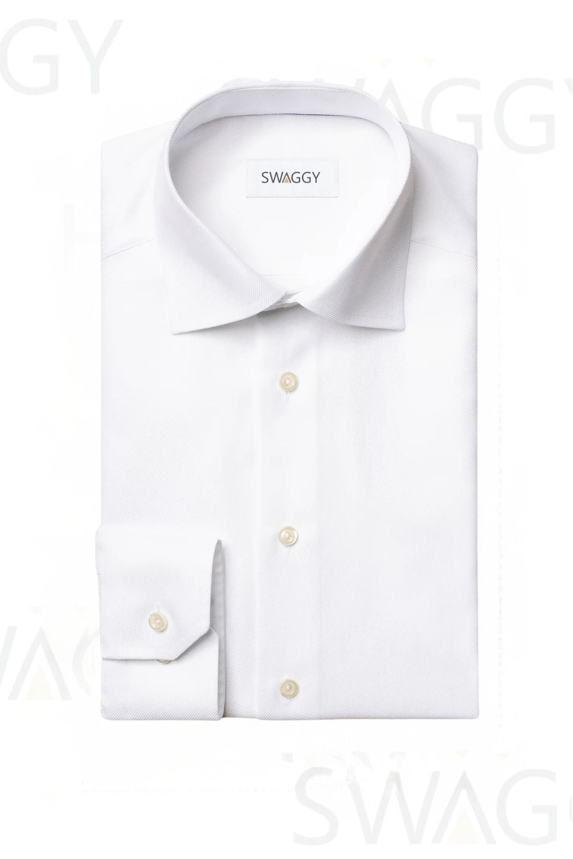 Classic Snow White Textured Dress Shirts