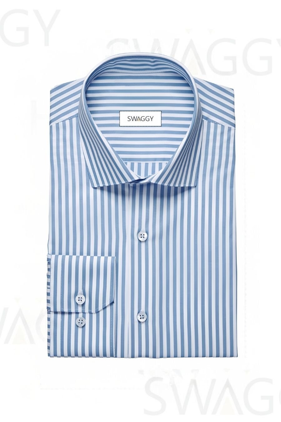 Skyline blue lining Formal Shirt - Swaggy