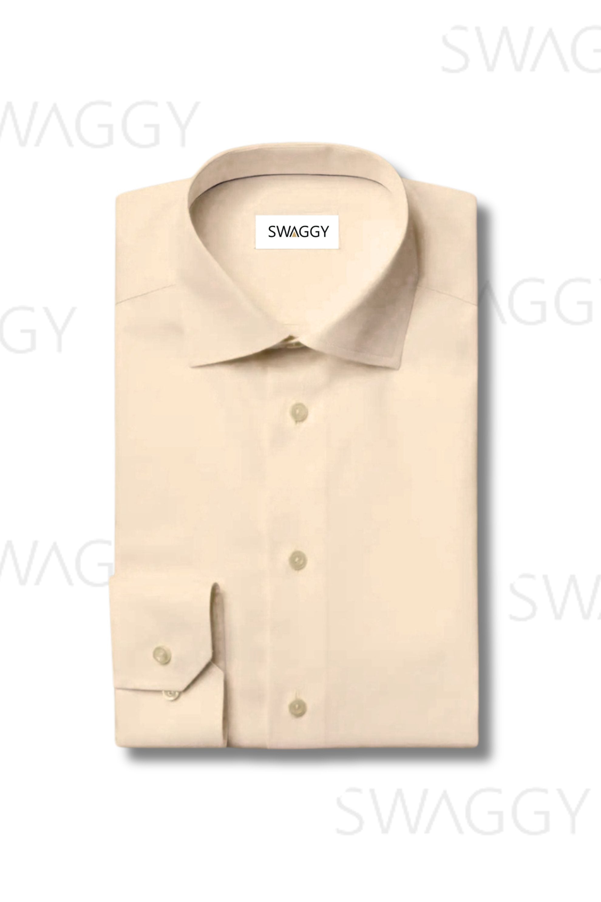 Dessert Brown Plain Formal Shirt