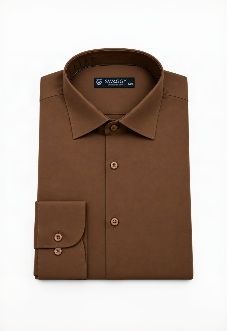 Chocolate Brown  Formal Shirt