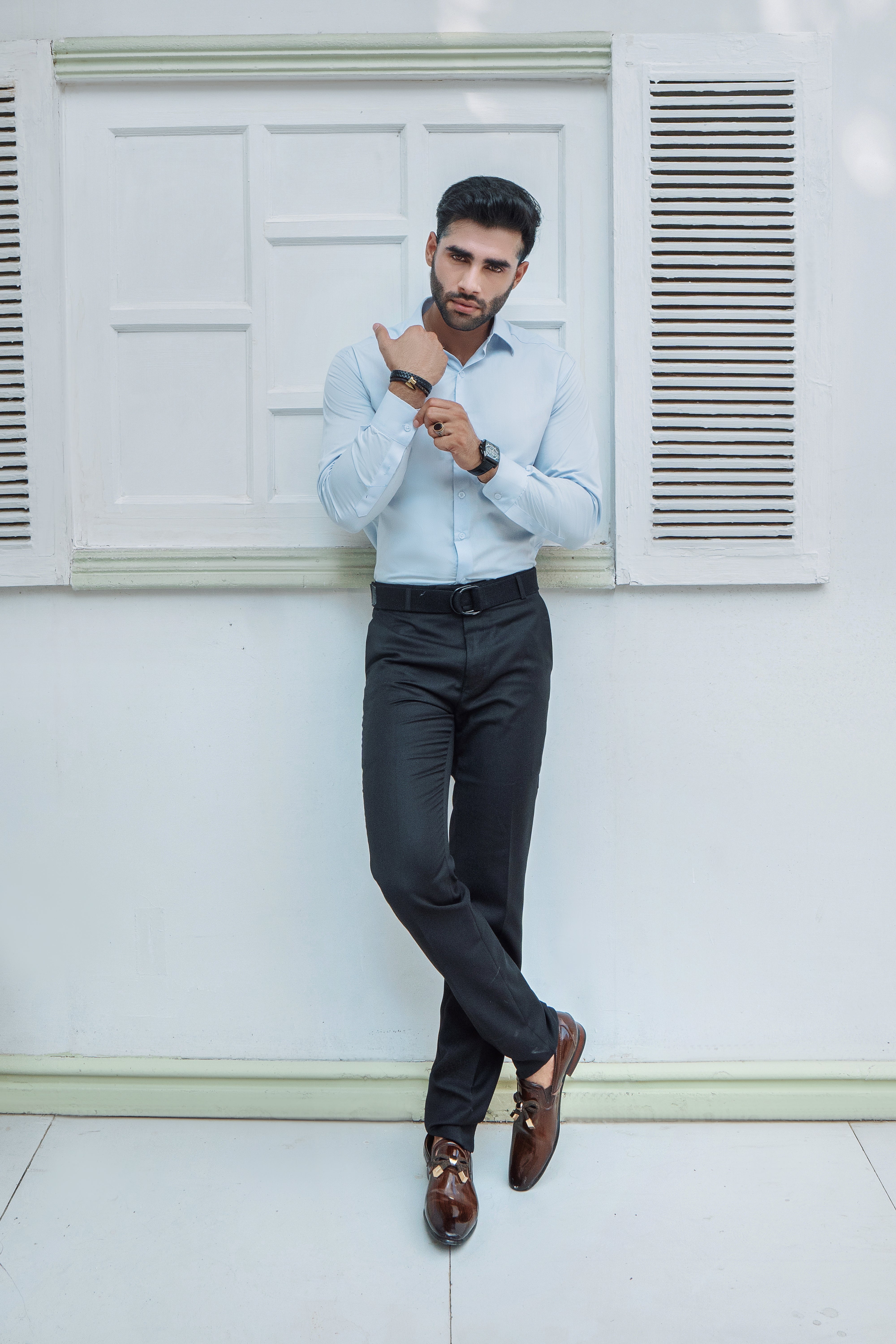 Celestial Blue Plain Formal Shirt